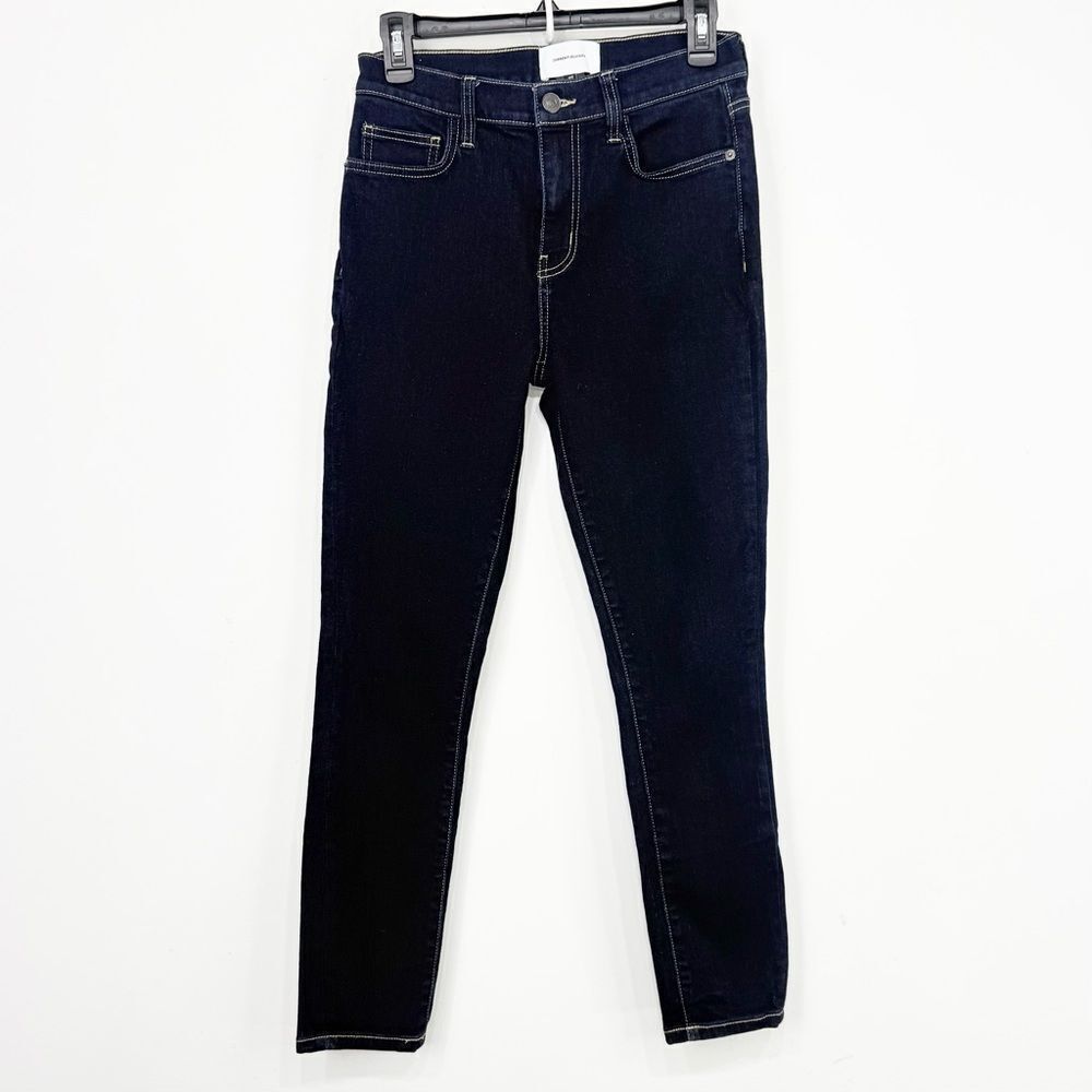 Current Elliot Dark Wash High Waisted Skinny Jeans